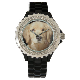 Golden Retriever Closeup Horloge