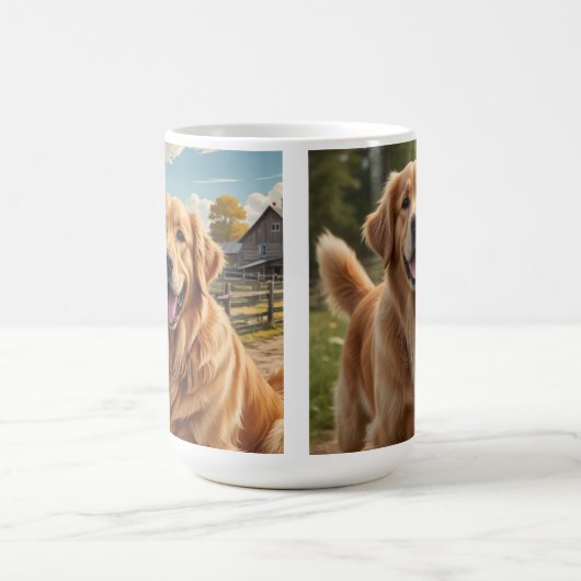 Golden Retriever Coffee Mok (Center)