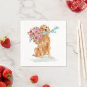 Golden Retriever Coquette servetten (Insitu)