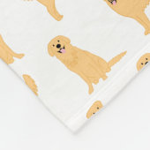 Golden Retriever Couverture personnalisée - Chien (Coin)