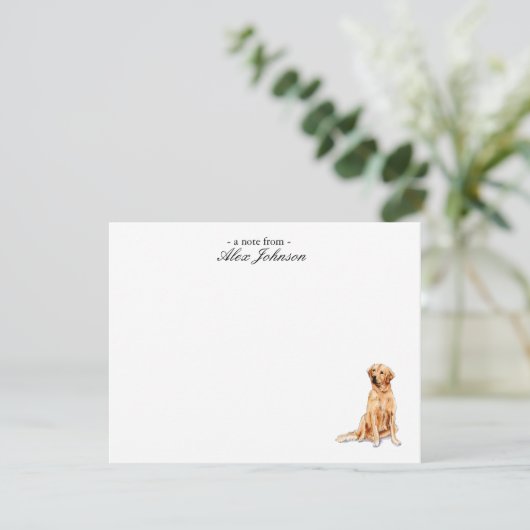 Golden Retriever Custom Flat Merci Notes (Debout devant)