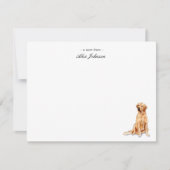 Golden Retriever Custom Flat Merci Notes (Devant)