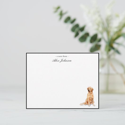 Golden Retriever Custom Flat Merci Notes (Debout devant)