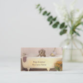 Golden retriever dans le carte de visite de (Debout devant)