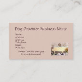 Golden retriever dans le carte de visite de (Dos)