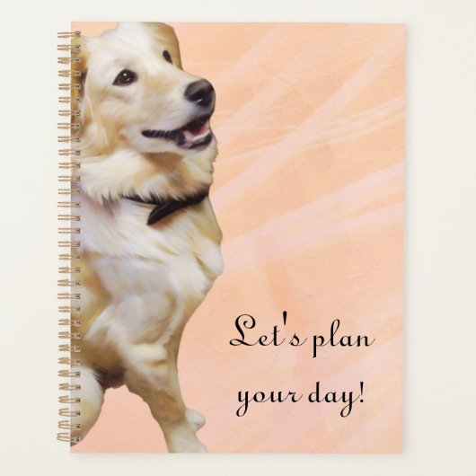 Golden Retriever Dans Un Planificateur Bowtie (Devant)