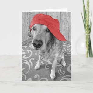 Golden Retriever denkt aan jou Kaart