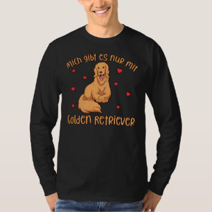 Golden Retriever die ik alleen heb met een hond T-shirt