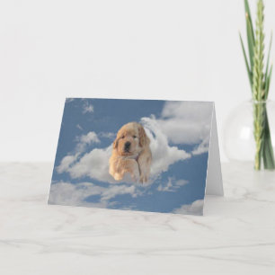 Golden Retriever die van je houdt is hemelse Kaart