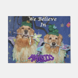 Golden Retriever die we geloven in de Magic Deurmat
