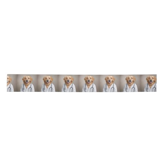 Golden Retriever Doctor With a Stethoscope Lint (Voorkant)