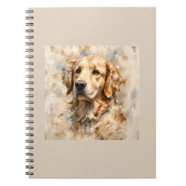 Golden Retriever Dog Art Design Notitieboek