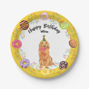 Golden Retriever Dog Birthday Party Paper Bord