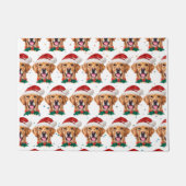 Golden Retriever Dog Breed Christmas Deurmat (Voorkant)
