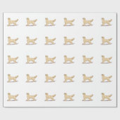 Golden Retriever Dog Cadeaupapier (Vlak)