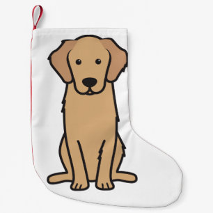 Golden Retriever Dog Cartoon Kleine Kerstsok