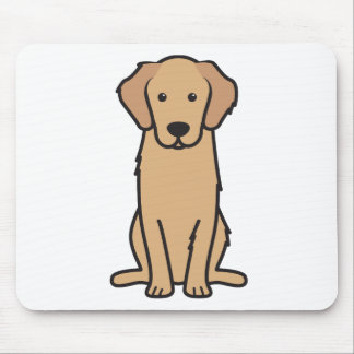 Golden Retriever Dog Cartoon Muismat