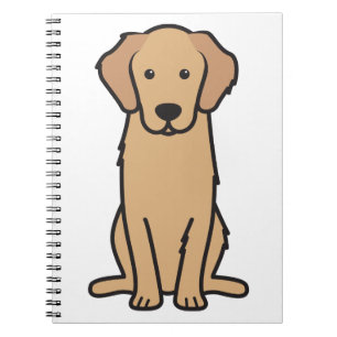 Golden Retriever Dog Cartoon Notitieboek