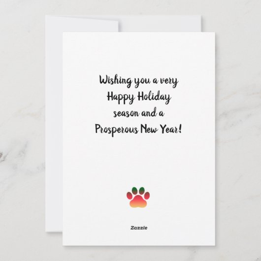 Golden Retriever Dog Countdown kerstavond Advent Feestdagenkaart (Achterkant)