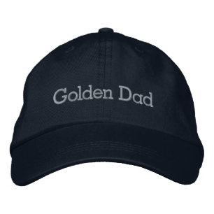 Golden Retriever Dog Dad Golden Dad Minimalist Emb Geborduurde Pet