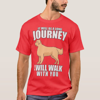Golden Retriever Dog Eigenaar die ik met je ga lop T-shirt