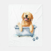 Golden Retriever Dog Fleece Deken (Voorkant)