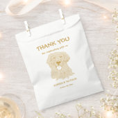 Golden Retriever Dog gepersonaliseerd dank u Bedankzakje (Geknipt)