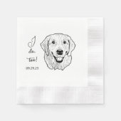 Golden Retriever Dog gepersonaliseerd doe ik ook Servet (Voorkant)