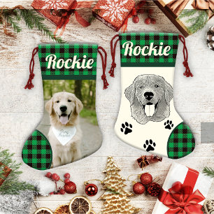 Golden Retriever Dog gepersonaliseerd Kleine Kerstsok