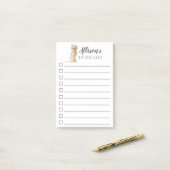 Golden Retriever Dog gepersonaliseerd om lijst te  Post-it® Notes (Op bureau)