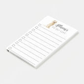 Golden Retriever Dog gepersonaliseerd om lijst te  Post-it® Notes (Schuin)