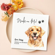 Golden Retriever Dog gepersonaliseerde Drinken op 