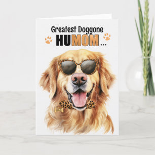 Golden Retriever Dog Greatest HuMOM Moederdag Feestdagen Kaart