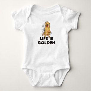 Golden Retriever Dog - Het leven is Golden Romper