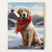 Golden Retriever Dog in Snow Christmas (Dos)