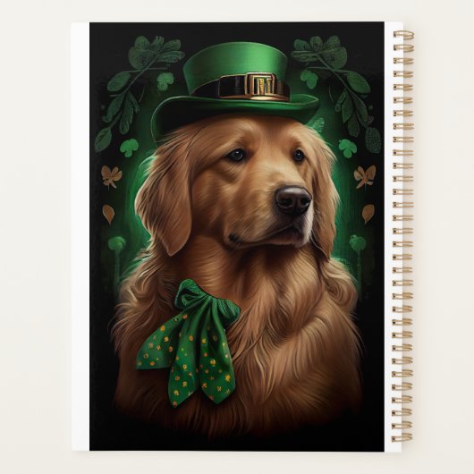 Golden Retriever Dog in St. Patrick's Day (Dos)