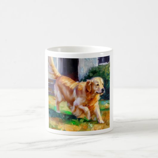 Golden Retriever Dog Koffiemok (Center)