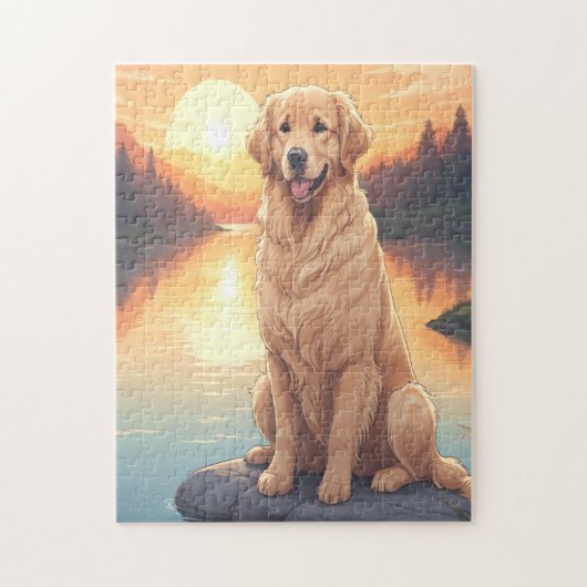 Golden Retriever dog Legpuzzel (Verticaal)