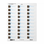 Golden Retriever Dog Mailing Label (Full Sheet)