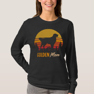 Golden Retriever Dog mam Retro 277 T-shirt