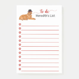 Golden Retriever Dog met Pet Schilderij Te Doen Li Post-it® Notes