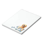 Golden Retriever Dog Notitieblok (Gedraaid)