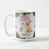 Golden Retriever Dog Pun Christmas Coffee Mok (Links)