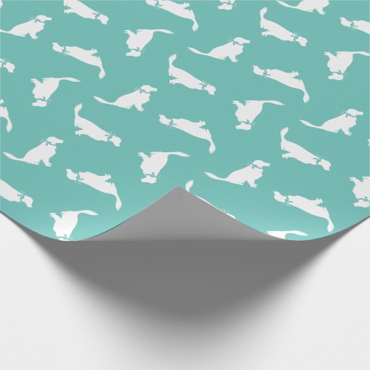 Golden Retriever Dog Puppy Cadeaupapier (Hoek)