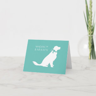 Golden Retriever Dog Puppy Notitiekaartje