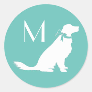 Golden Retriever Dog Puppy Ronde Sticker