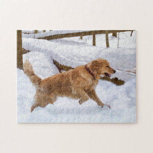Golden Retriever Dog Puzzle Legpuzzel