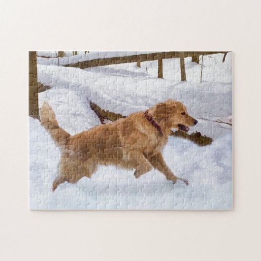 Golden Retriever Dog Puzzle Legpuzzel (Horizontaal)