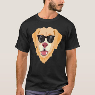 Golden Retriever Dog S zonnebril Grafisch T-shirt