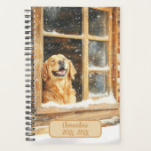 Golden Retriever Dog Undated Appointment Book  Planner (Voorkant)